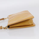 LOUIS VUITTON Monogram Vernis Lexington Pouch Beige M91010 LV Auth 215386A-4