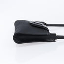 Salvatore Ferragamo Vala Shoulder Bag Canvas Black Silver Auth 215390A-4