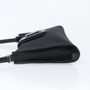 Salvatore Ferragamo Vala Shoulder Bag Canvas Black Silver Auth 215390A-5