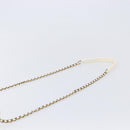 CHANEL Chain Shoulder Bag Lamb Skin Ivory CC Auth 215393V-8