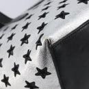 Jimmy Choo Tote Bag Leather Silver Auth 215396A-11