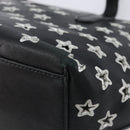 Jimmy Choo Tote Bag Leather Silver Auth 215396A-12
