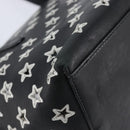 Jimmy Choo Tote Bag Leather Silver Auth 215396A-13