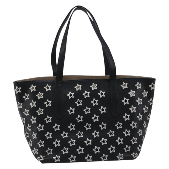 Jimmy Choo Tote Bag Leather Silver Auth 215396A