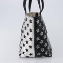 Jimmy Choo Tote Bag Leather Silver Auth 215396A-4
