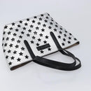 Jimmy Choo Tote Bag Leather Silver Auth 215396A-6