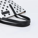 Jimmy Choo Tote Bag Leather Silver Auth 215396A-7