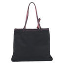 PRADA Hand Bag Nylon Black Silver Auth 215399A-3