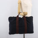 HERMES Fourre Tout Porte Documents Business Bag Canvas Navy Auth 215403A-19