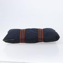 HERMES Fourre Tout Porte Documents Business Bag Canvas Navy Auth 215403A-9