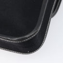 HERMES Buenaventura PM Shoulder Bag Canvas Black Auth 215407A-12