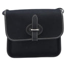 HERMES Buenaventura PM Shoulder Bag Canvas Black Auth 215407A-2