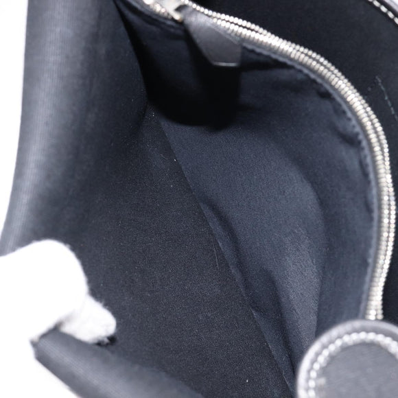 HERMES Buenaventura PM Shoulder Bag Canvas Black Auth 215407A