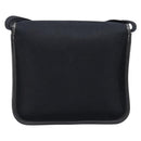 HERMES Buenaventura PM Shoulder Bag Canvas Black Auth 215407A-3