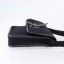 HERMES Buenaventura PM Shoulder Bag Canvas Black Auth 215407A-4