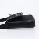 HERMES Buenaventura PM Shoulder Bag Canvas Black Auth 215407A-5