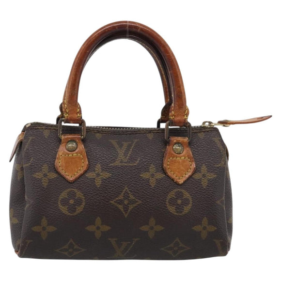 LOUIS VUITTON Monogram Mini Speedy Hand Bag M41534 LV Auth 215414