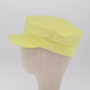 HERMES Casquette Hat Canvas Yellow Auth 215416M-4