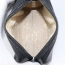 CHANEL Pouch Caviar Skin Black Gold CC Auth 215418-14