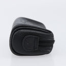 CHANEL Pouch Caviar Skin Black Gold CC Auth 215418-4