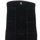 CHANEL Cosmetic Pouch Velor Black Gold CC Auth 215421A-14