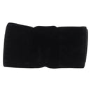 CHANEL Cosmetic Pouch Velor Black Gold CC Auth 215421A-3