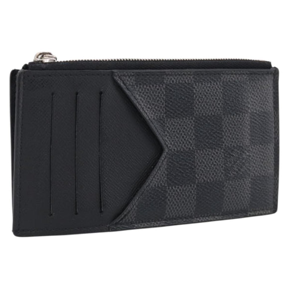 LOUIS VUITTON Damier Graphite Coin Card Holder Card Case N64038 LV Auth 215434A