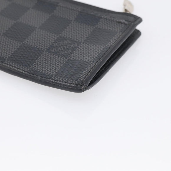 LOUIS VUITTON Damier Graphite Coin Card Holder Card Case N64038 LV Auth 215434A