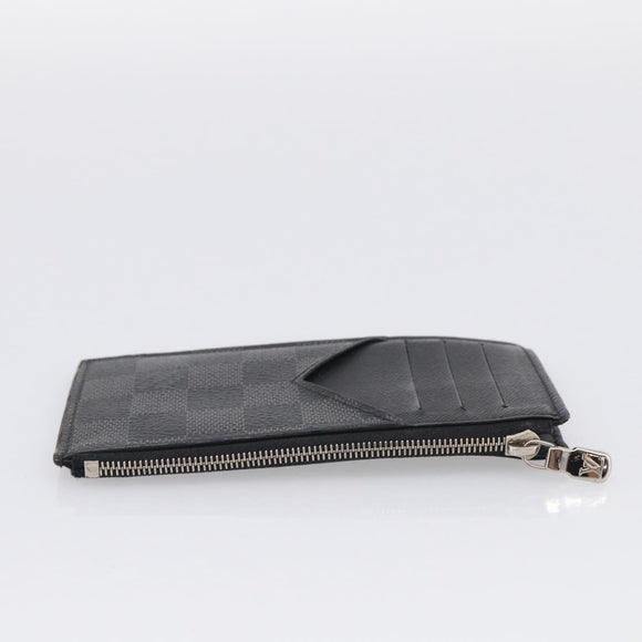 LOUIS VUITTON Damier Graphite Coin Card Holder Card Case N64038 LV Auth 215434A