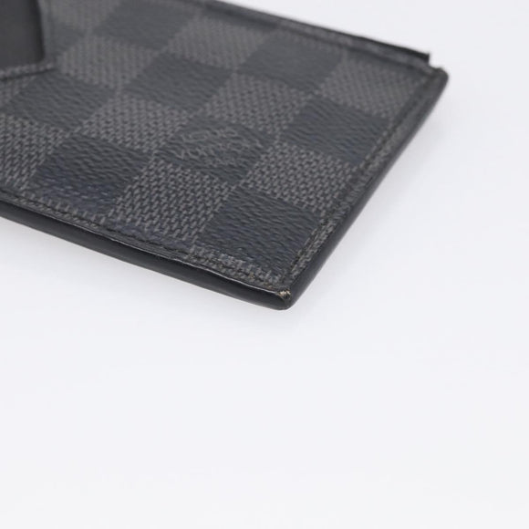 LOUIS VUITTON Damier Graphite Coin Card Holder Card Case N64038 LV Auth 215434A
