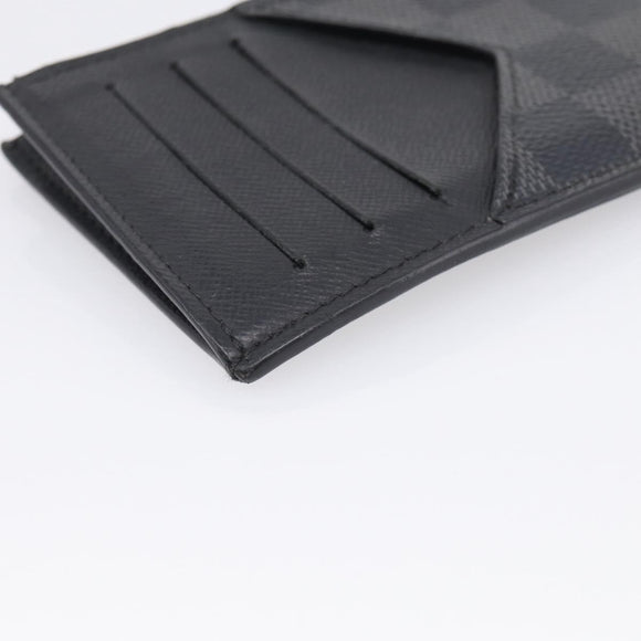 LOUIS VUITTON Damier Graphite Coin Card Holder Card Case N64038 LV Auth 215434A