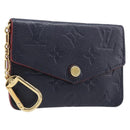 LOUIS VUITTON Monogram Empreinte Giant Pochette Cles Purse Navy LV Auth 215435A-1