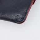 LOUIS VUITTON Monogram Empreinte Giant Pochette Cles Purse Navy LV Auth 215435A-10