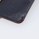 LOUIS VUITTON Monogram Empreinte Giant Pochette Cles Purse Navy LV Auth 215435A-11
