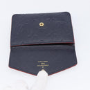 LOUIS VUITTON Monogram Empreinte Giant Pochette Cles Purse Navy LV Auth 215435A-13