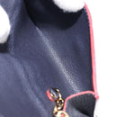 LOUIS VUITTON Monogram Empreinte Giant Pochette Cles Purse Navy LV Auth 215435A-16