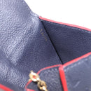 LOUIS VUITTON Monogram Empreinte Giant Pochette Cles Purse Navy LV Auth 215435A-17