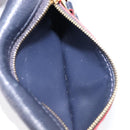 LOUIS VUITTON Monogram Empreinte Giant Pochette Cles Purse Navy LV Auth 215435A-19