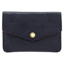 LOUIS VUITTON Monogram Empreinte Giant Pochette Cles Purse Navy LV Auth 215435A-2