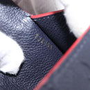 LOUIS VUITTON Monogram Empreinte Giant Pochette Cles Purse Navy LV Auth 215435A-20