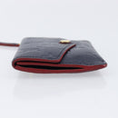 LOUIS VUITTON Monogram Empreinte Giant Pochette Cles Purse Navy LV Auth 215435A-5