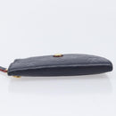 LOUIS VUITTON Monogram Empreinte Giant Pochette Cles Purse Navy LV Auth 215435A-6