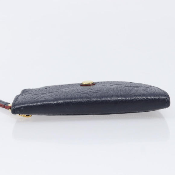 LOUIS VUITTON Monogram Empreinte Giant Pochette Cles Purse Navy LV Auth 215435A
