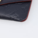 LOUIS VUITTON Monogram Empreinte Giant Pochette Cles Purse Navy LV Auth 215435A-8