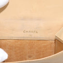 CHANEL Wallet Caviar Skin Beige Gold CC Auth 215436-13