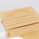 CHANEL Wallet Caviar Skin Beige Gold CC Auth 215436-15