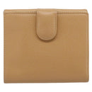 CHANEL Wallet Caviar Skin Beige Gold CC Auth 215436-3
