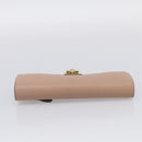 Chloe Elsie Long Wallet Leather Pink Gold Auth 215437A-6