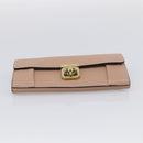 Chloe Elsie Long Wallet Leather Pink Gold Auth 215437A-7
