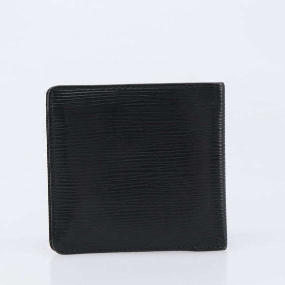 LOUIS VUITTON Epi Pouch 2 Set Black Brown LV Auth 215438